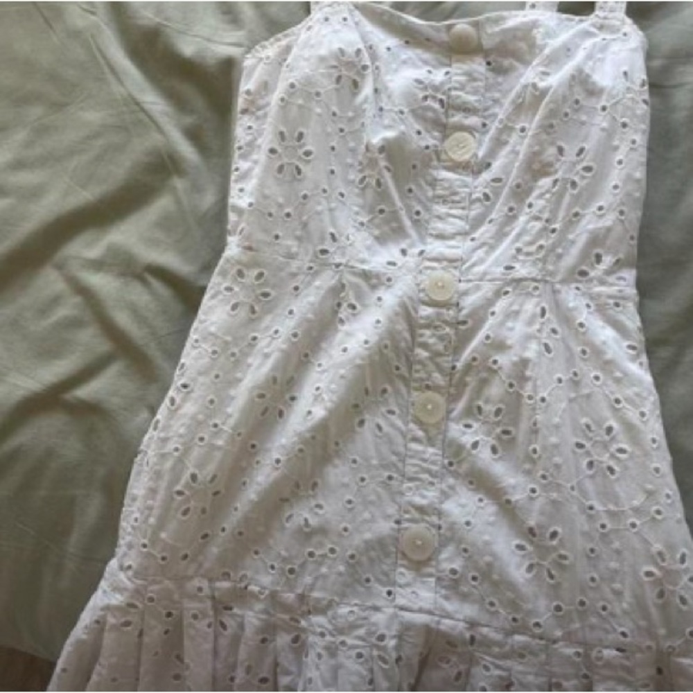 White mini dress